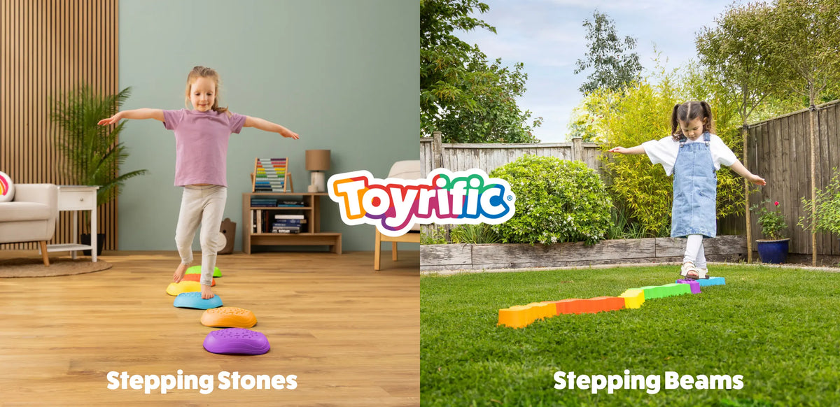 Build Balance and Confidence with Toyrific Stepping Stones and Stepping Beams