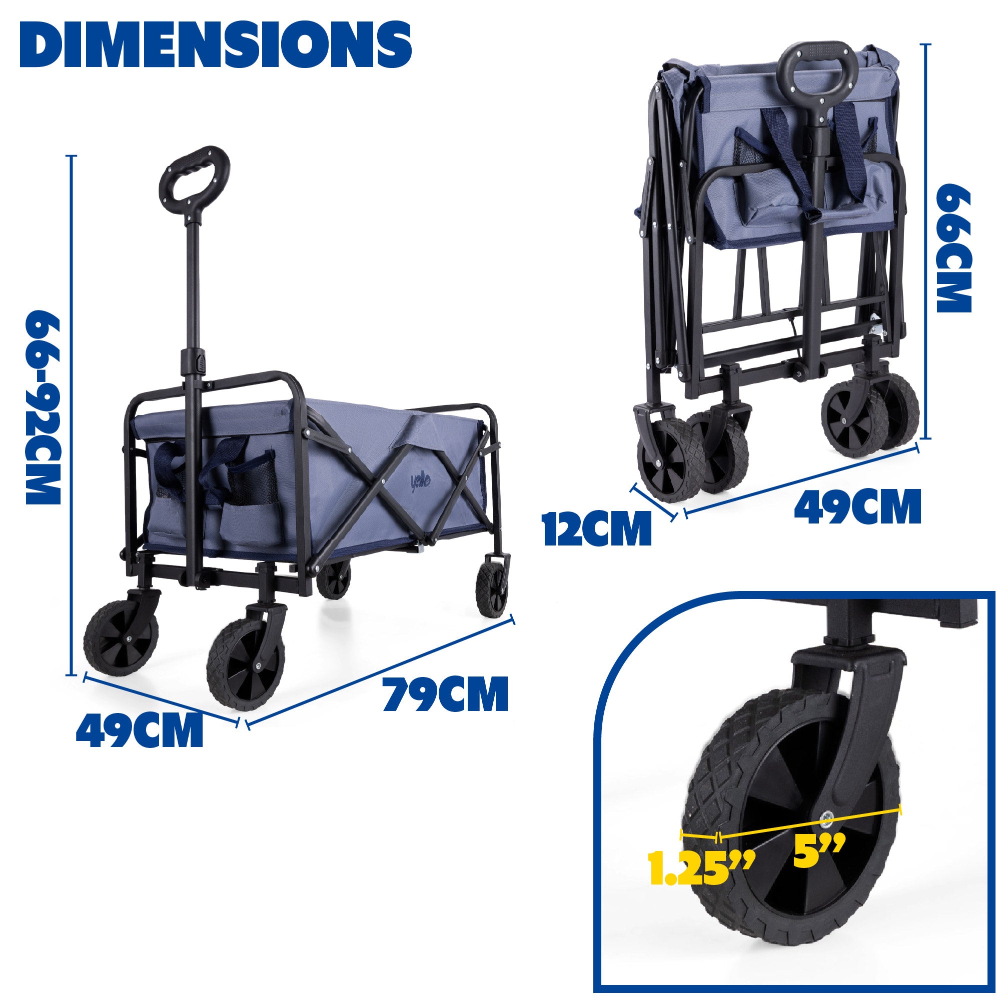 60L Foldable Trolley