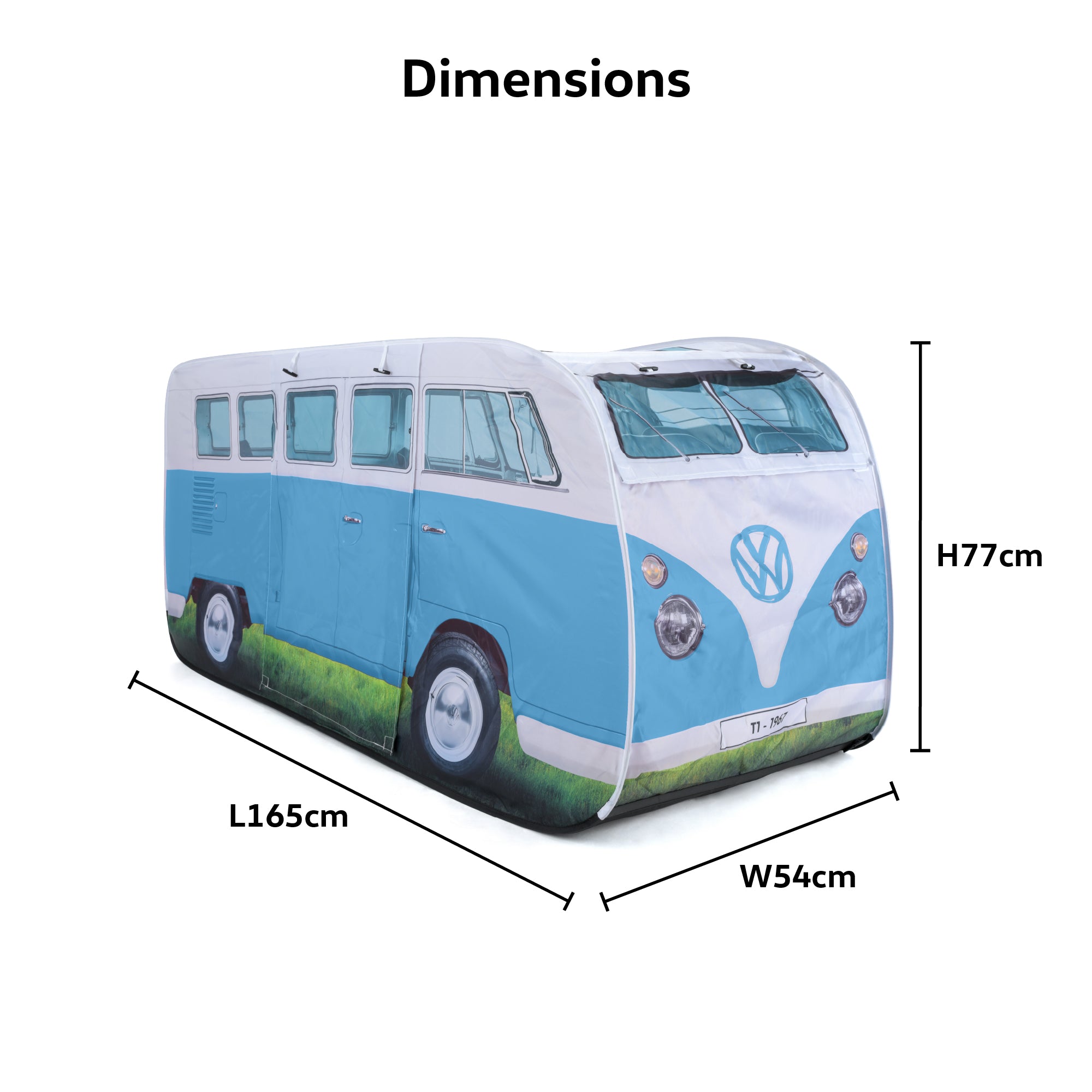 VW Kids Pop Up Tent - Dove Blue