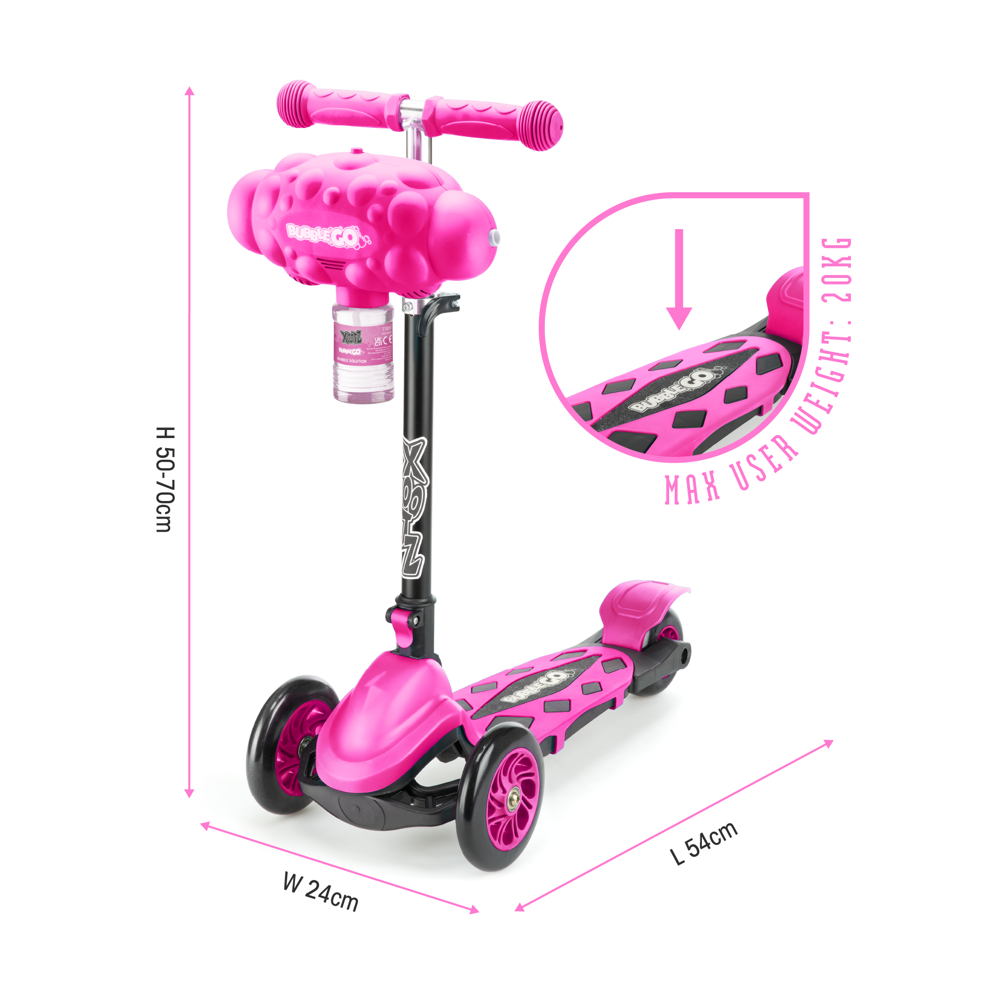 Pink Tri-Scooter