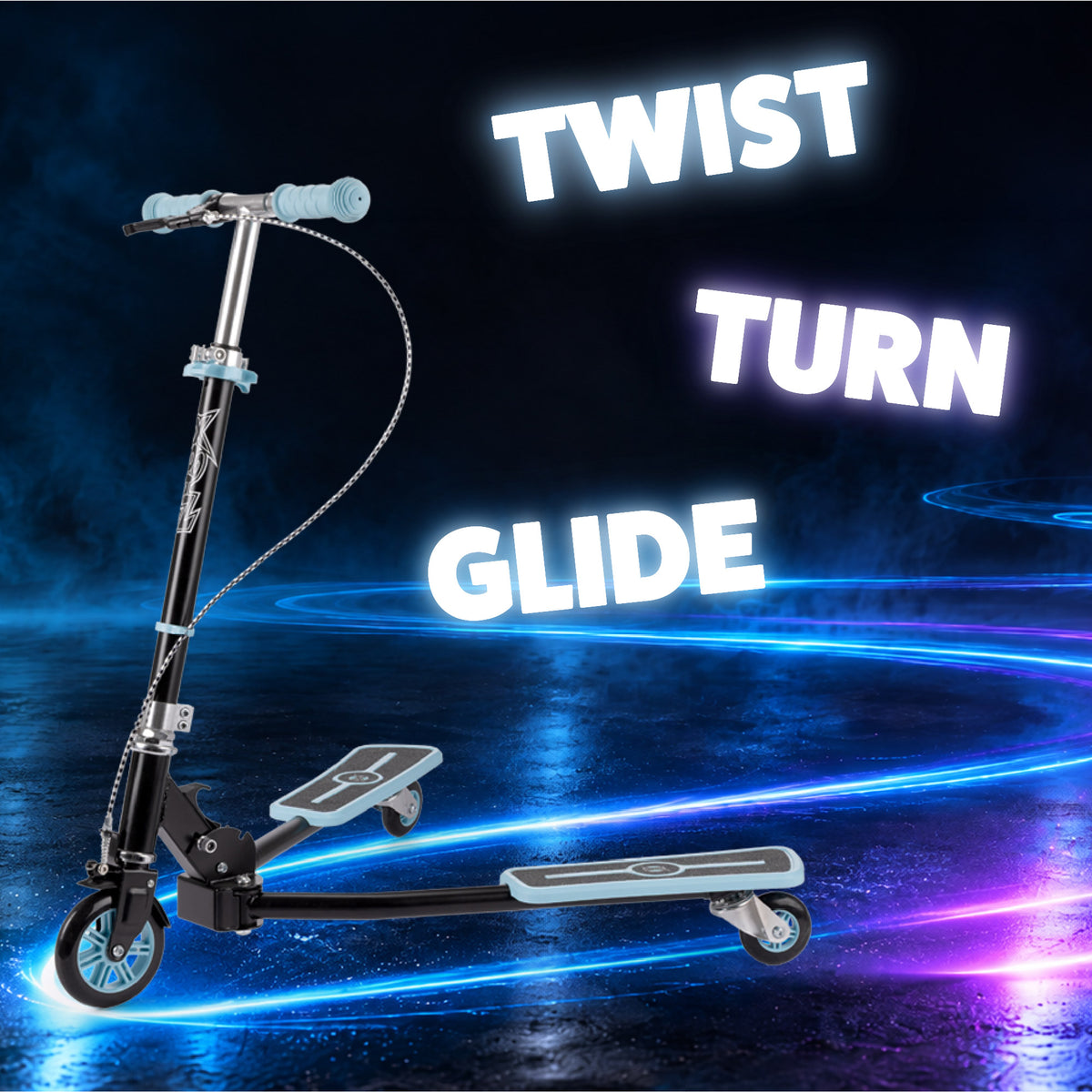Kids scooter with adjustable handlebars