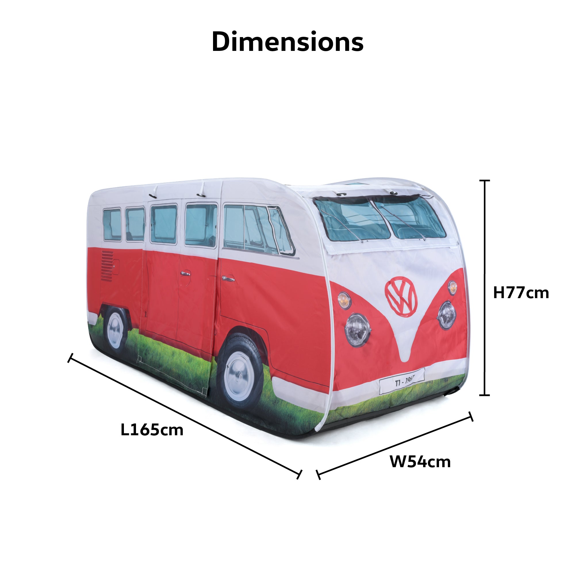 VW Kids Pop Up Tent - Titan Red