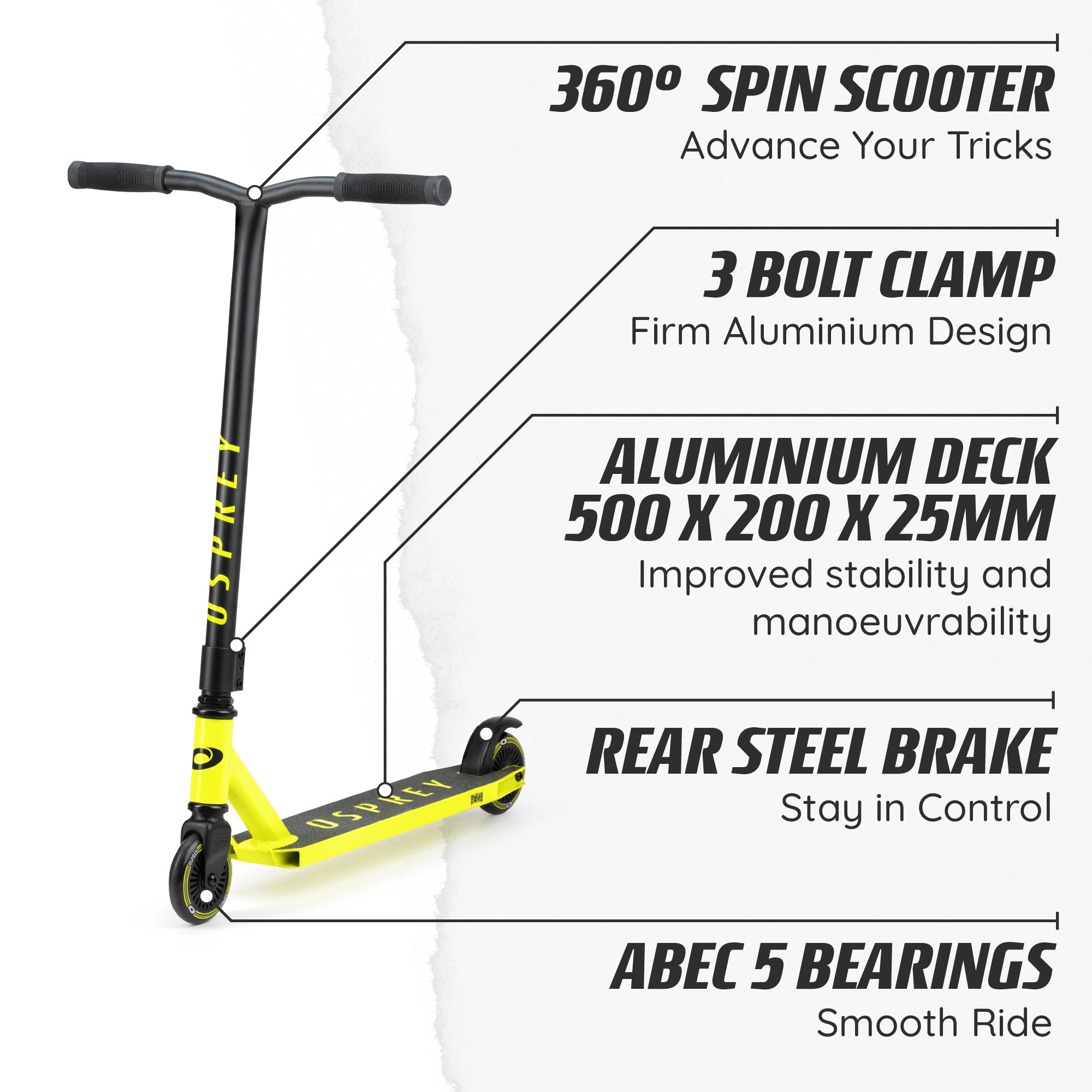 Beginner Stunt Scooters Bomb - Yellow
