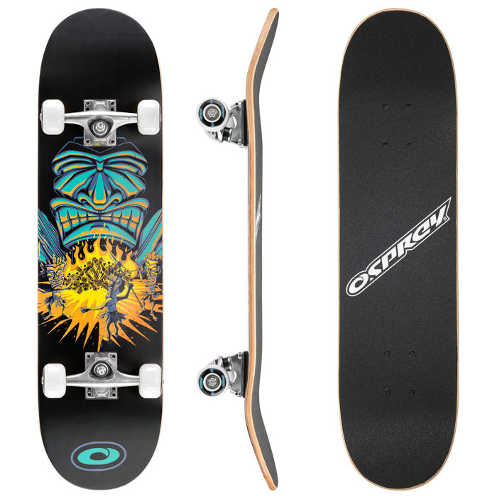 8" x 31" Complete Double Kick Skateboard - Savages