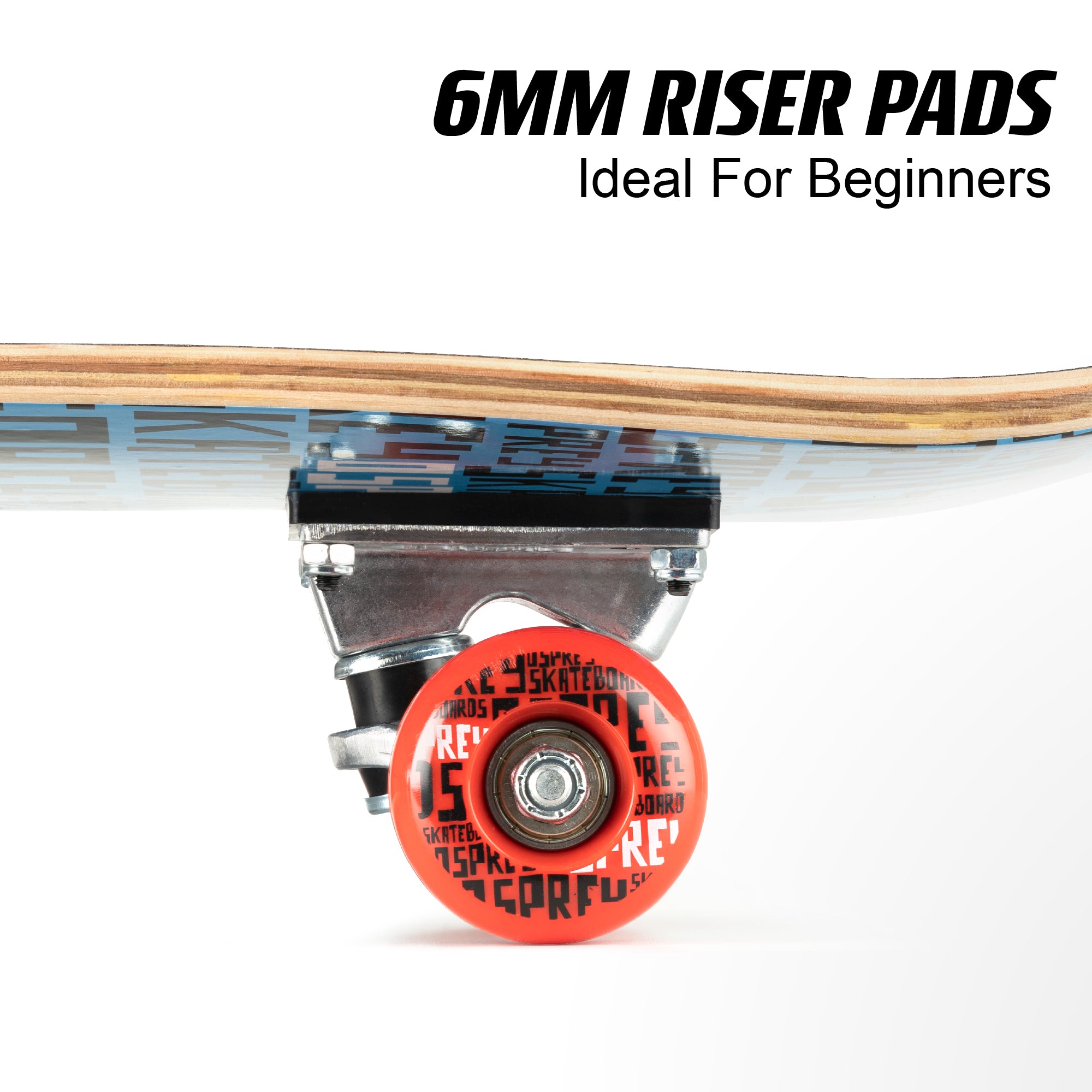 8" x 31" Complete Double Kick Skateboard - Repeat