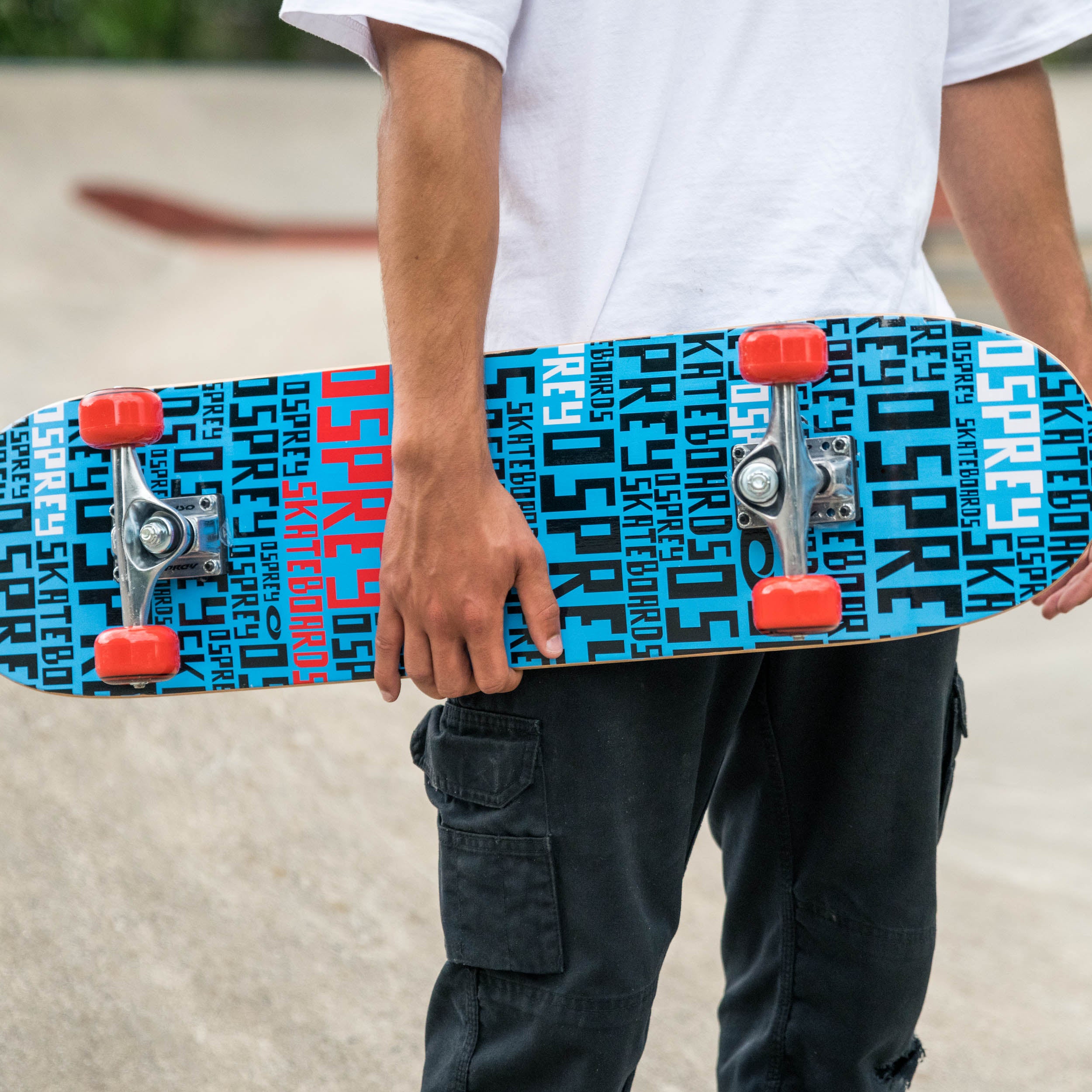 8" x 31" Complete Double Kick Skateboard - Repeat