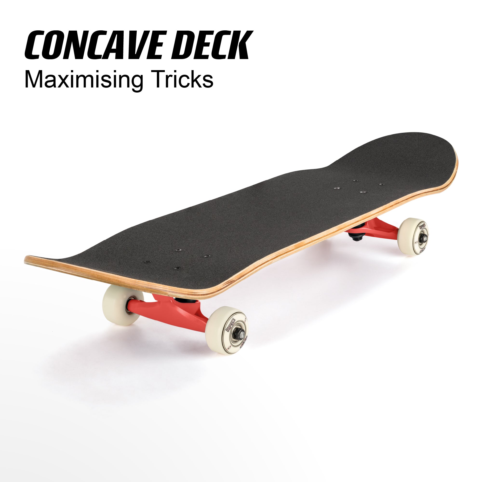 8" x 31" Complete Double Kick Skateboard - Envy