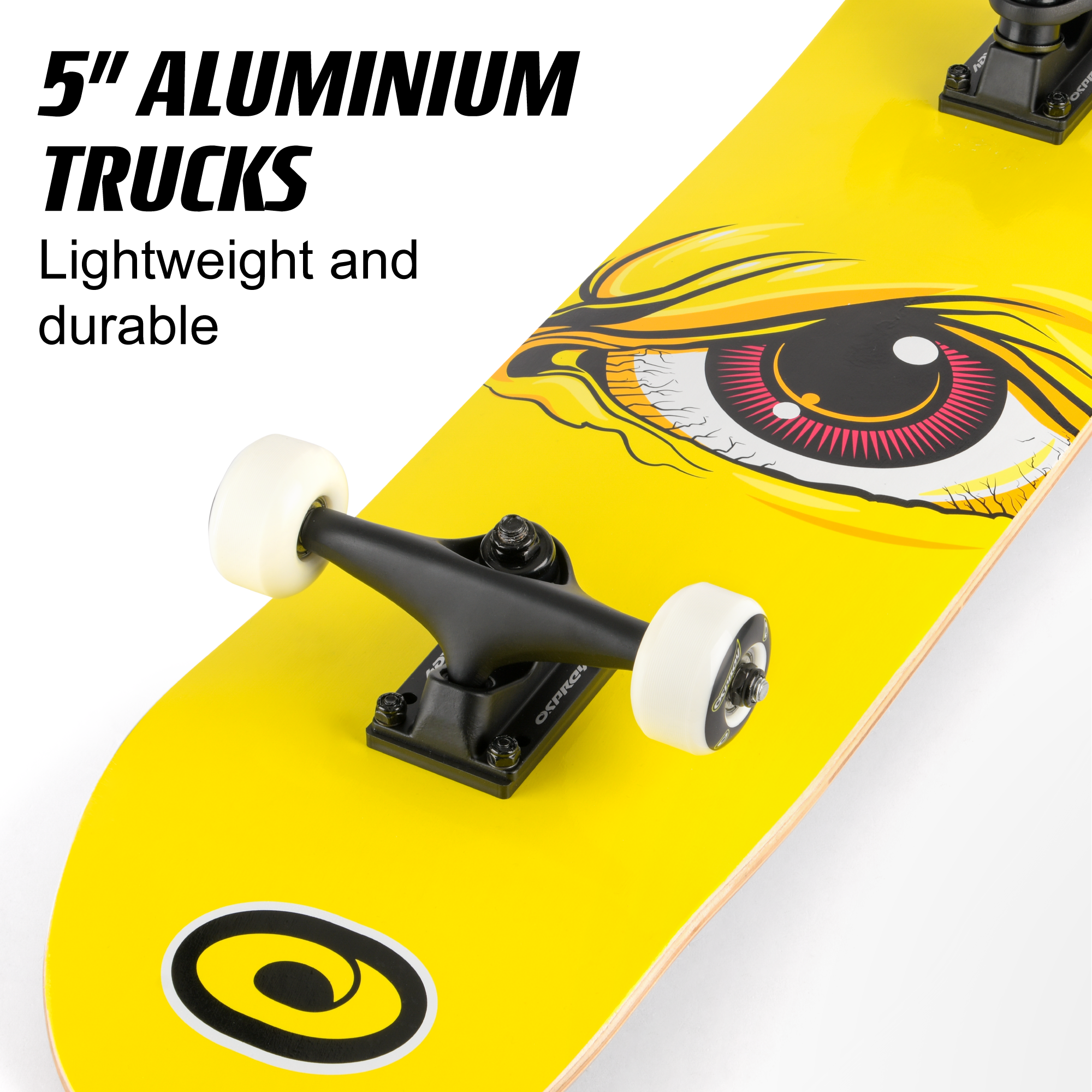 8" x 31" Complete Double Kick Skateboard - Wrath