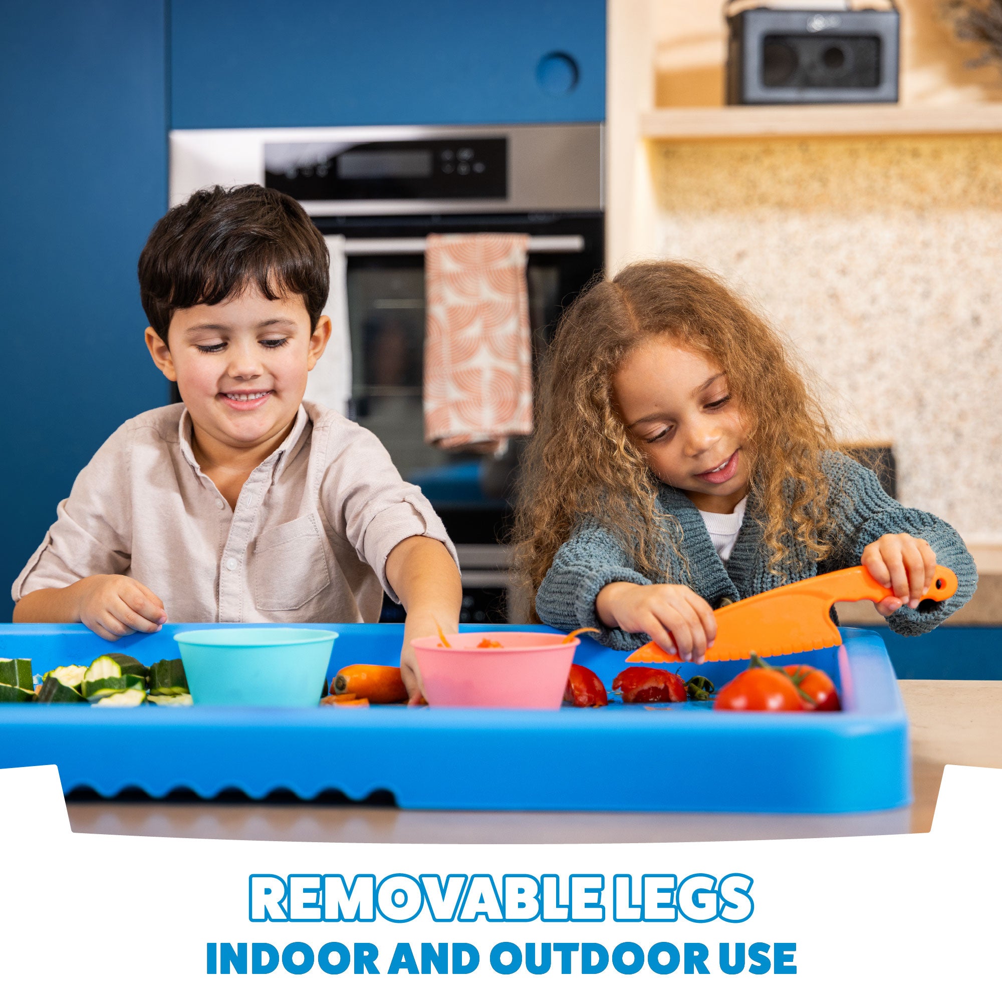 Plastic Play Tray Table - Blue
