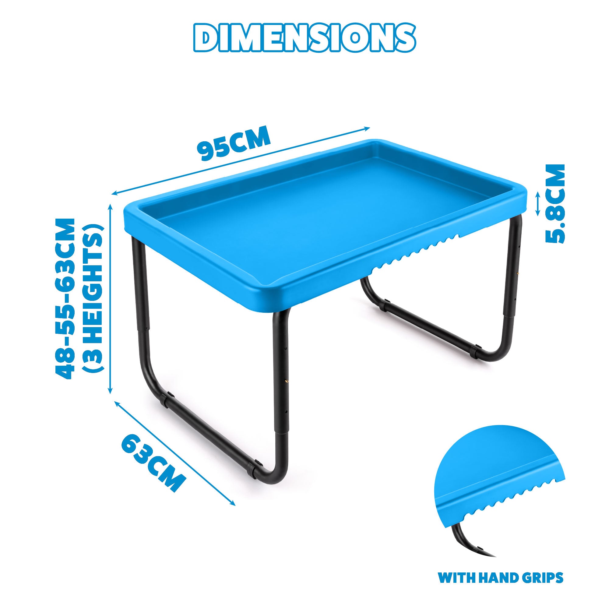 Plastic Play Tray Table - Blue