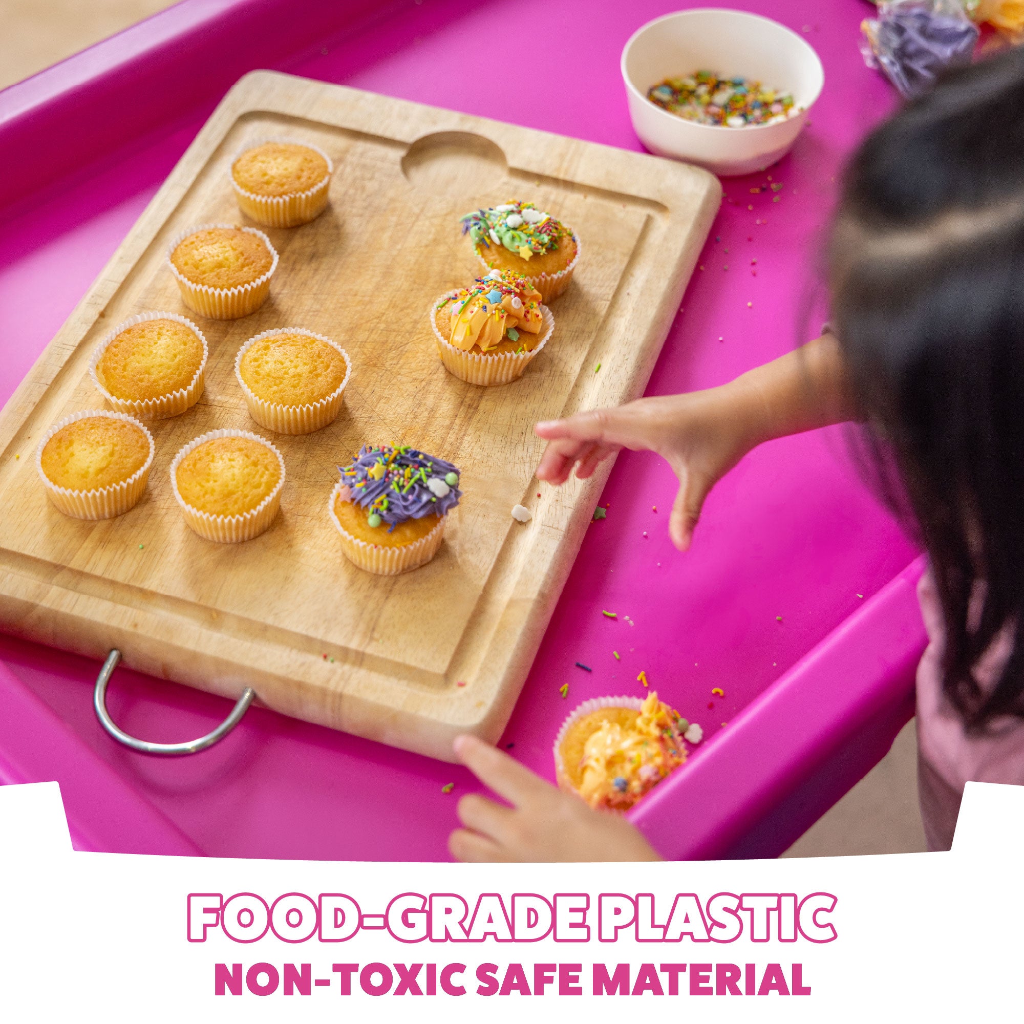 Plastic Play Tray Table - Pink