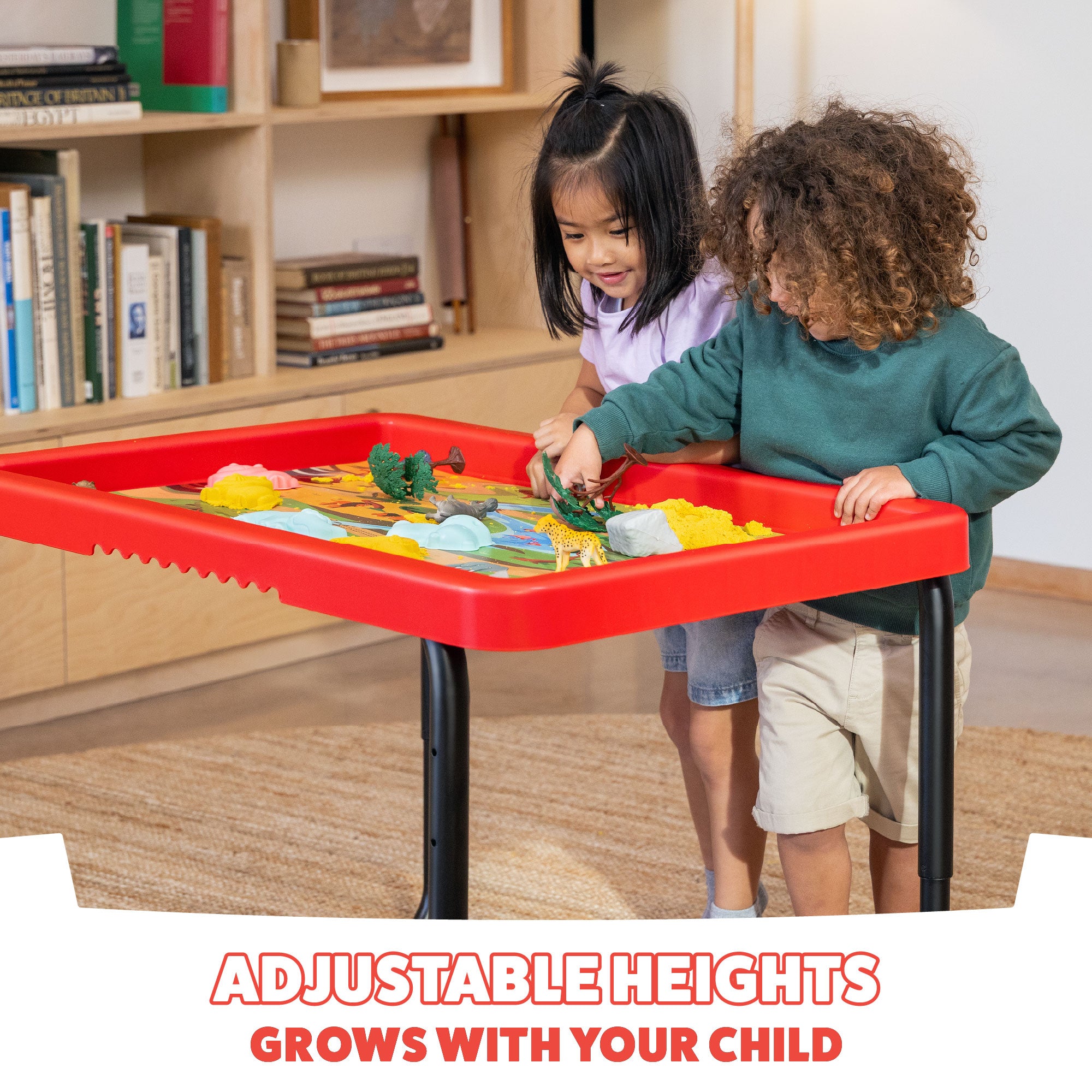Plastic Play Tray Table - Farm & Safari Theme