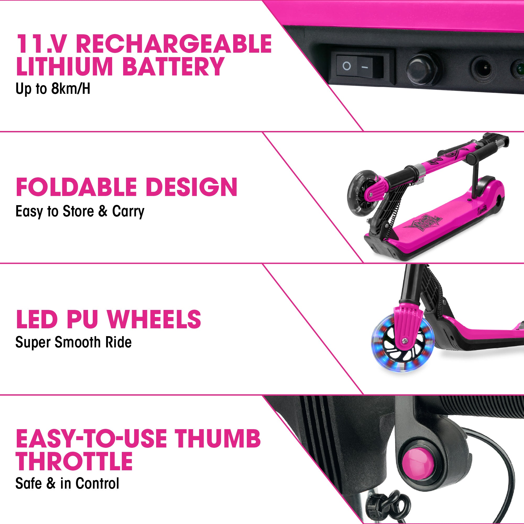 Elements Electric Scooter - Pink
