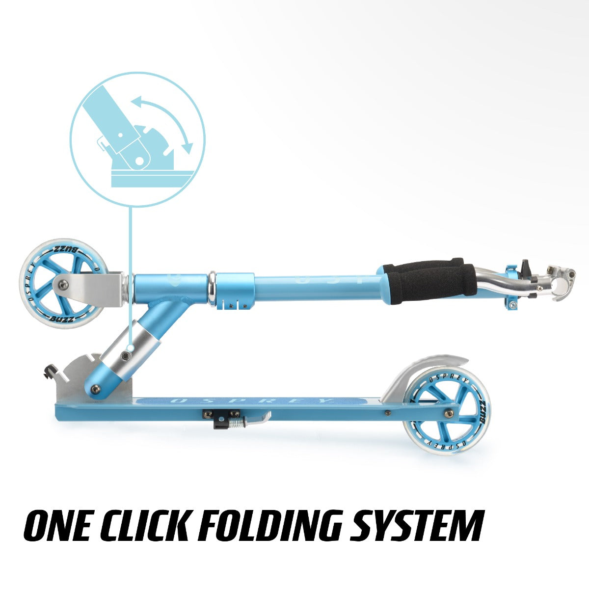 Lightweight folding scooter for children