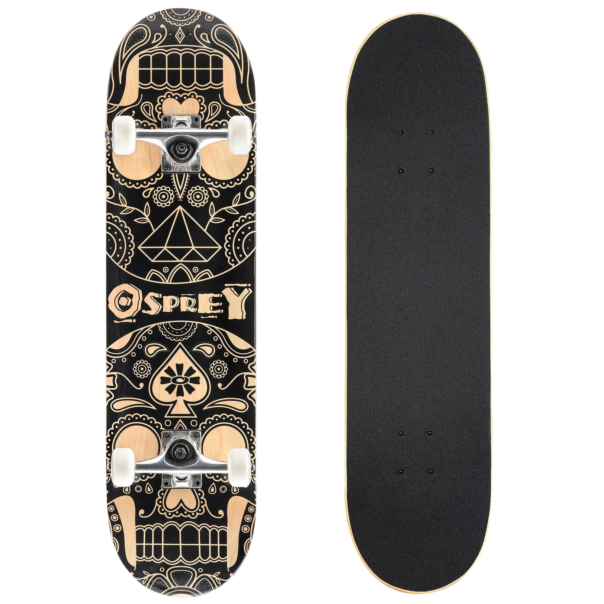 Toyrific candy skull skateboard for kids