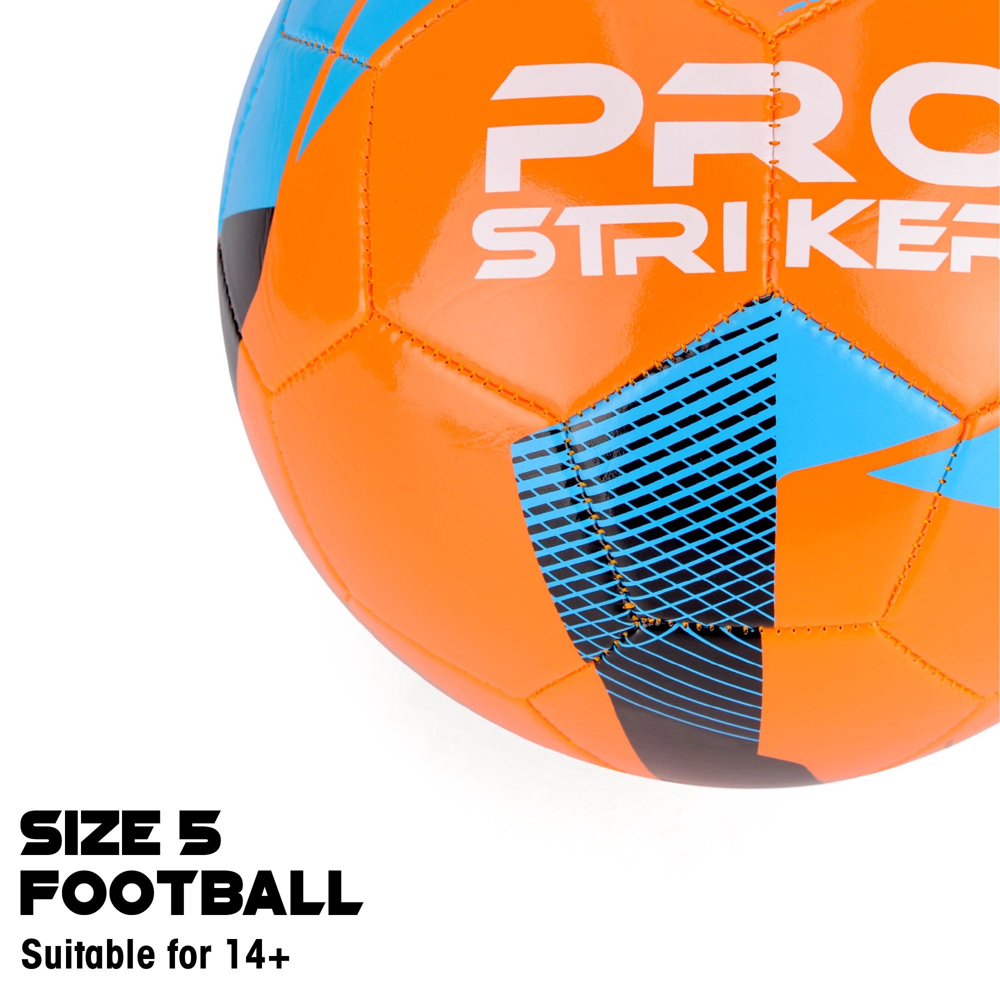 Size 5 Pro Striker Football Orange