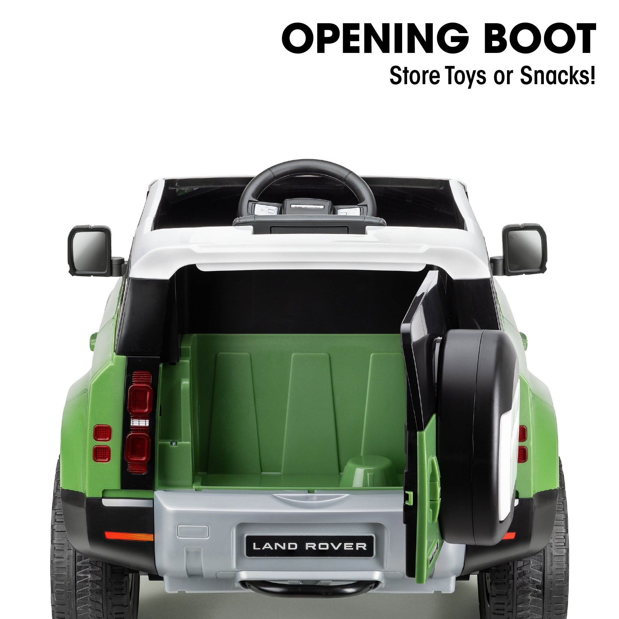 Land Rover Defender Electric Ride-On Car - Green