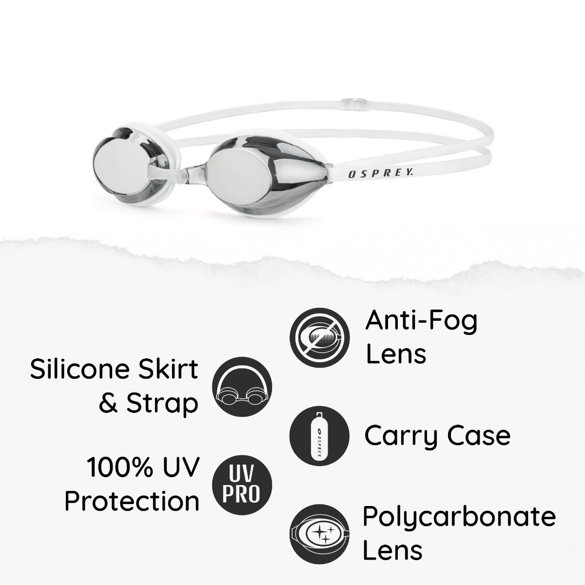 Low profile kids racing goggles