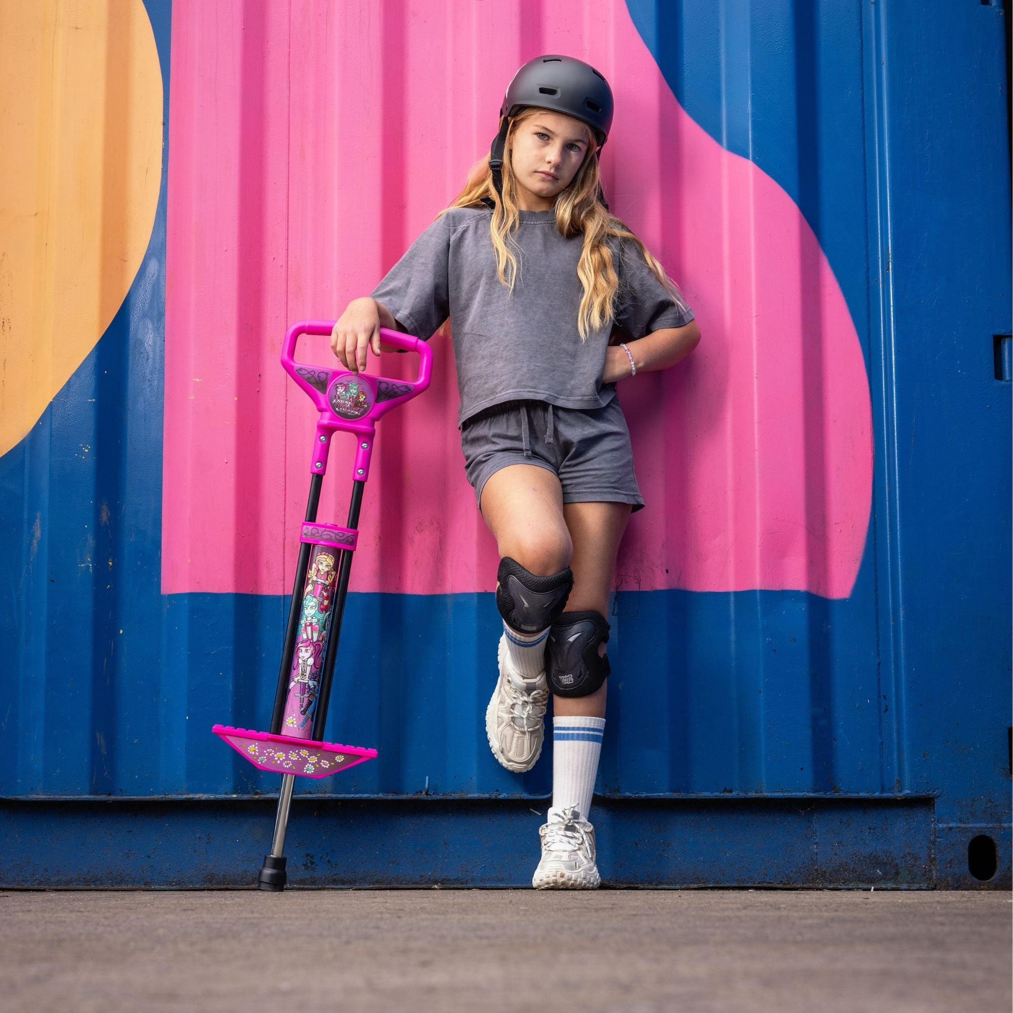 pink pogo stick