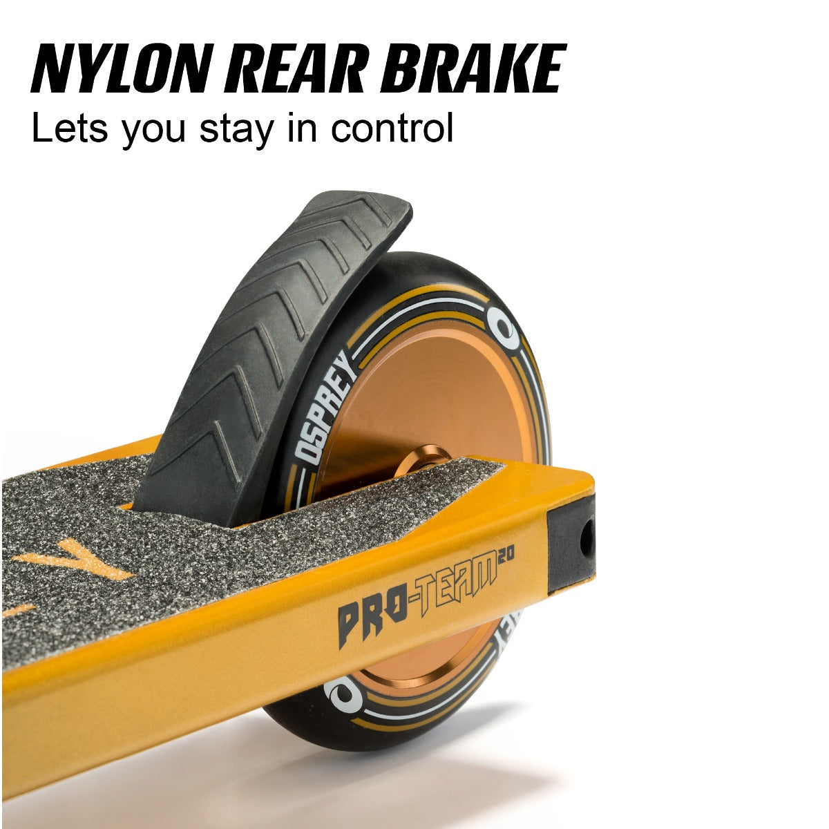 Two-wheel trick scooter in gold finish