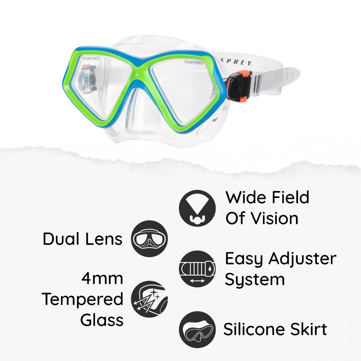 Children’s snorkeling kit with fins and mask