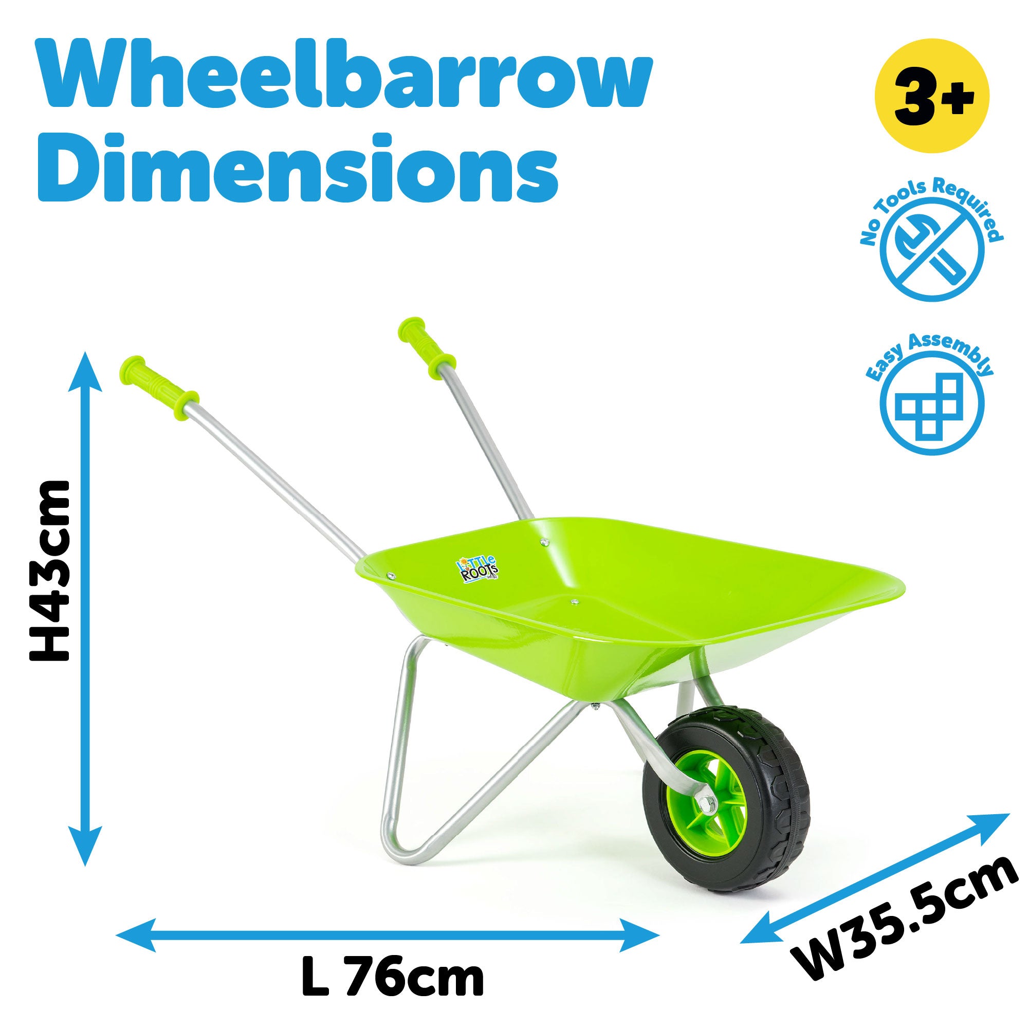 green wheelbarrow