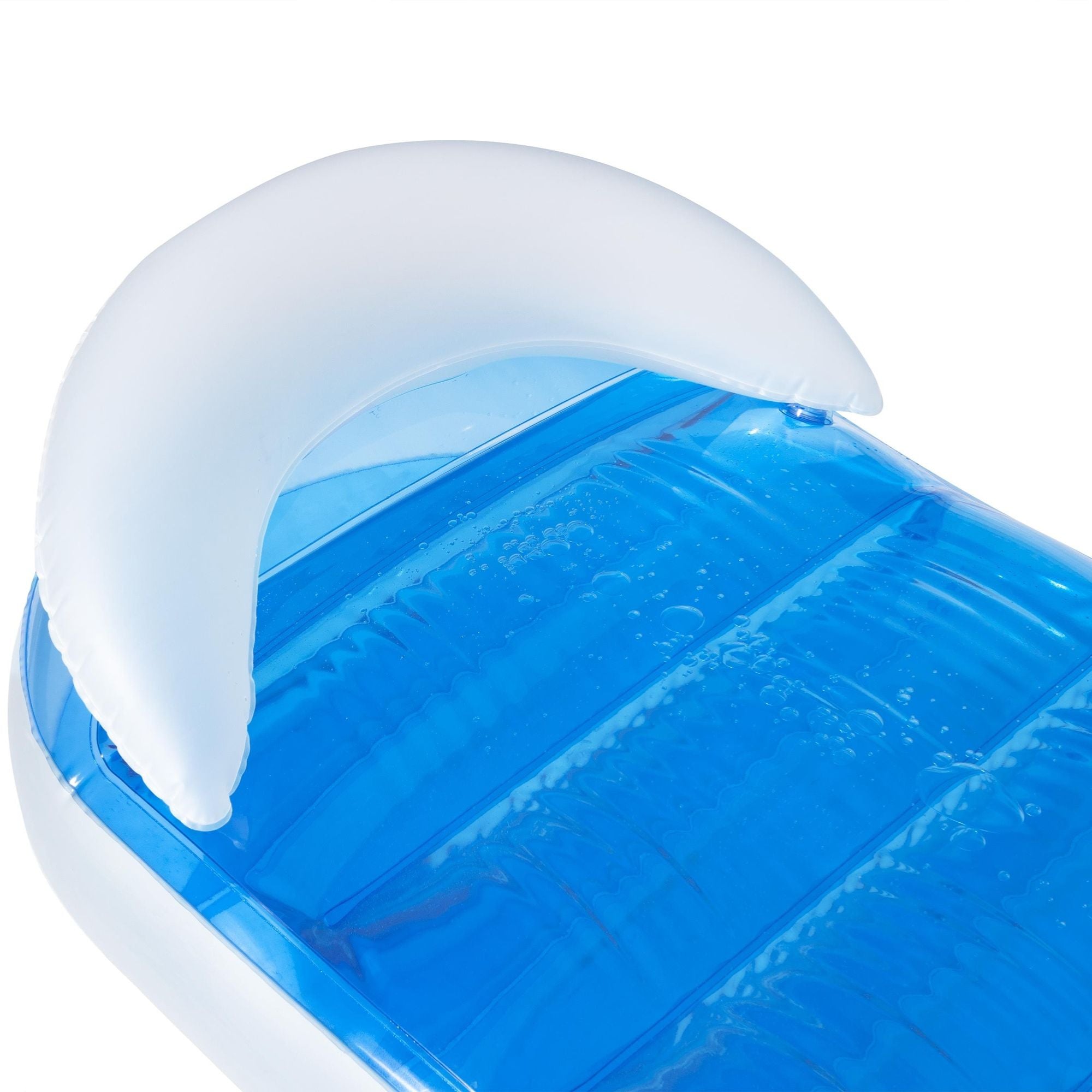 inflatable pool float with built in pillow