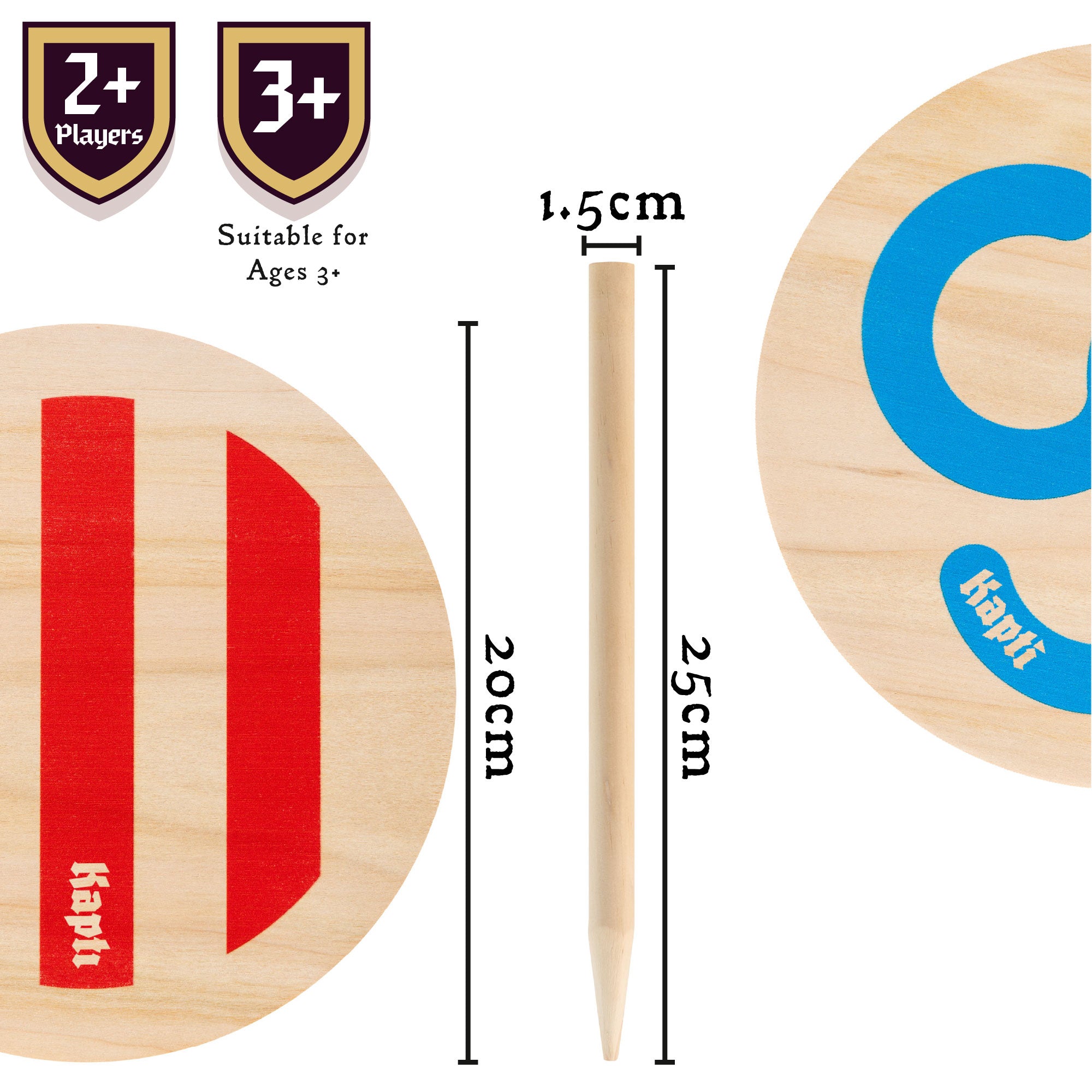 Wooden kapti game set for kids