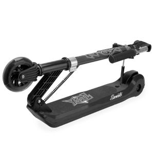 kids foldable electric scooter black