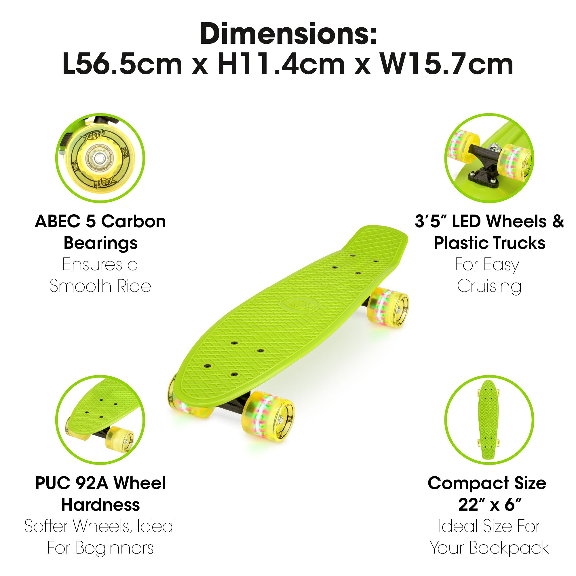 led skateboard