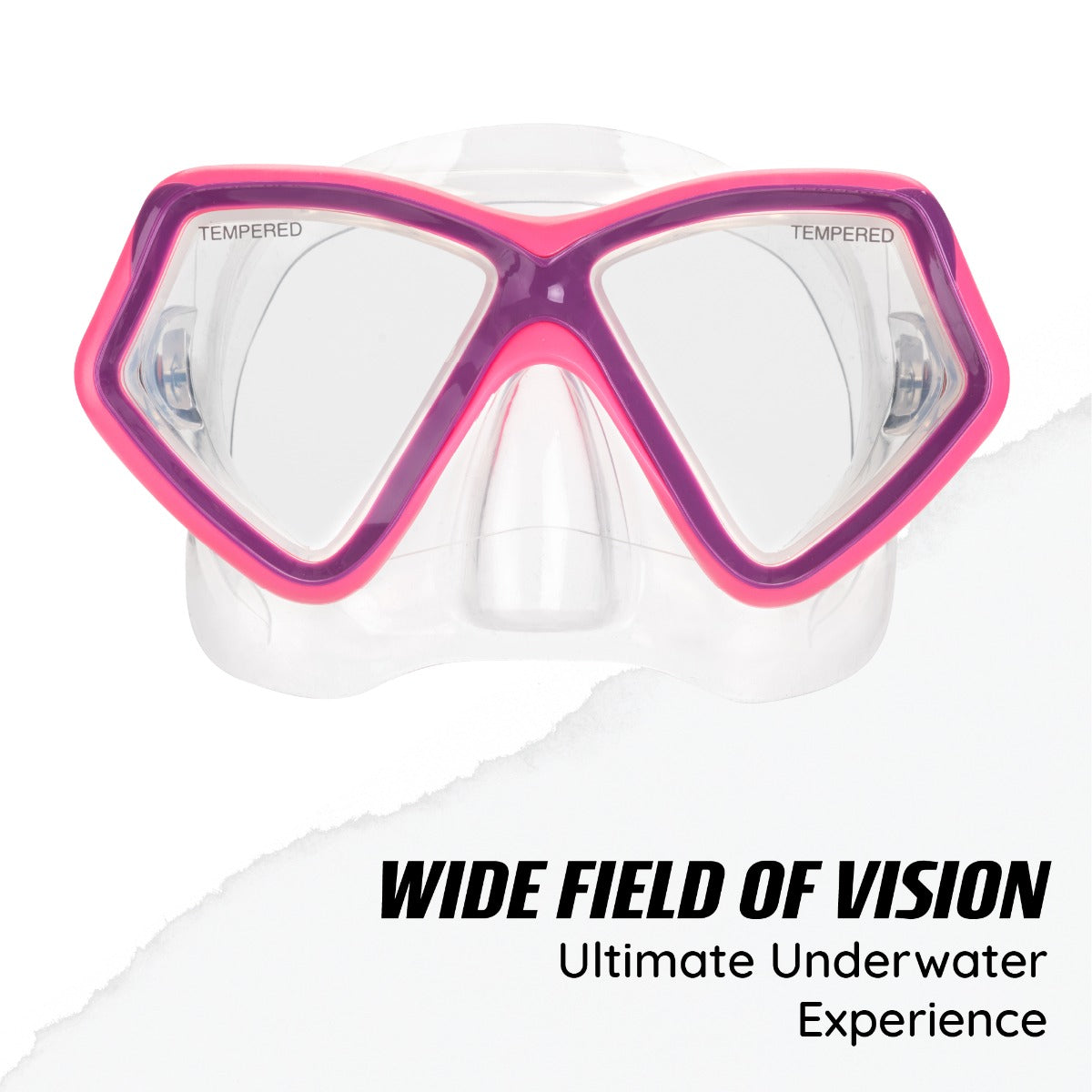 Swim goggles with snorkel for young divers