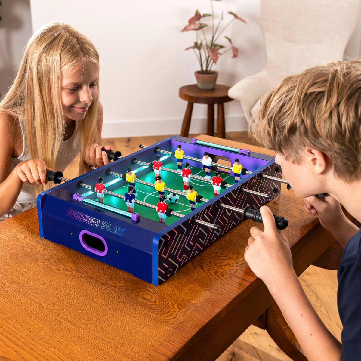 LED portable lightweight football game