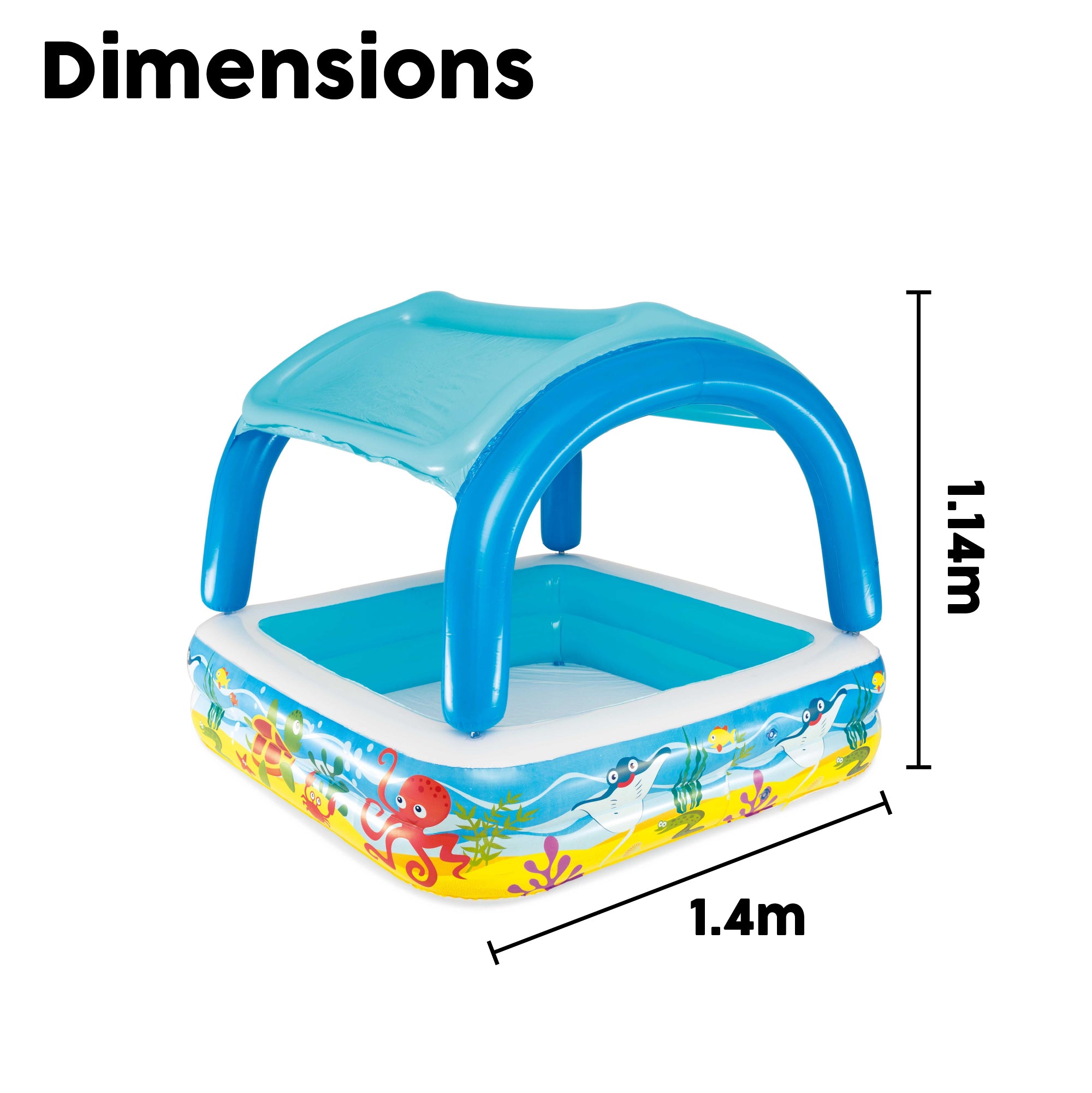 bestway swimming pool with canopy