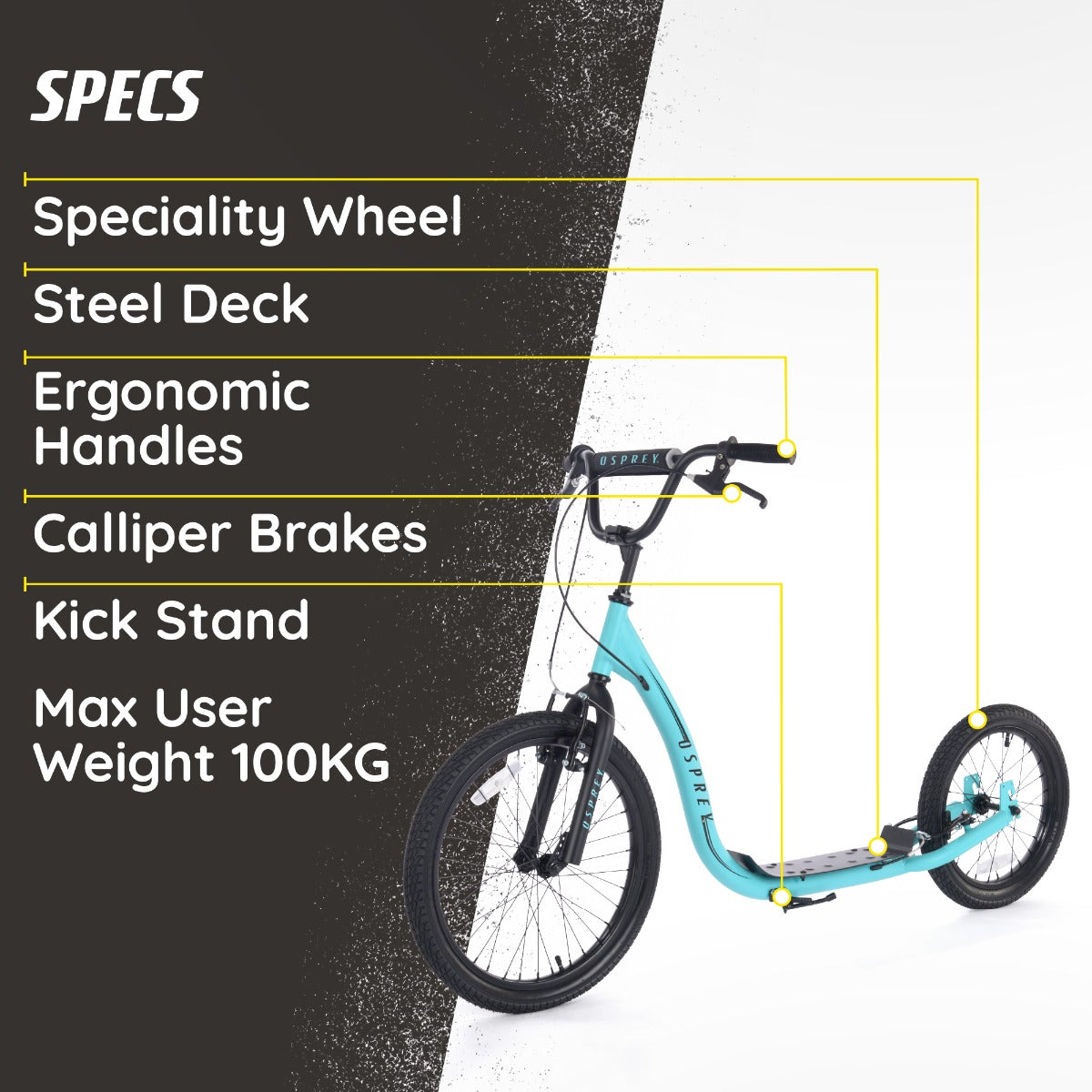 Pro-style BMX scooter for beginners