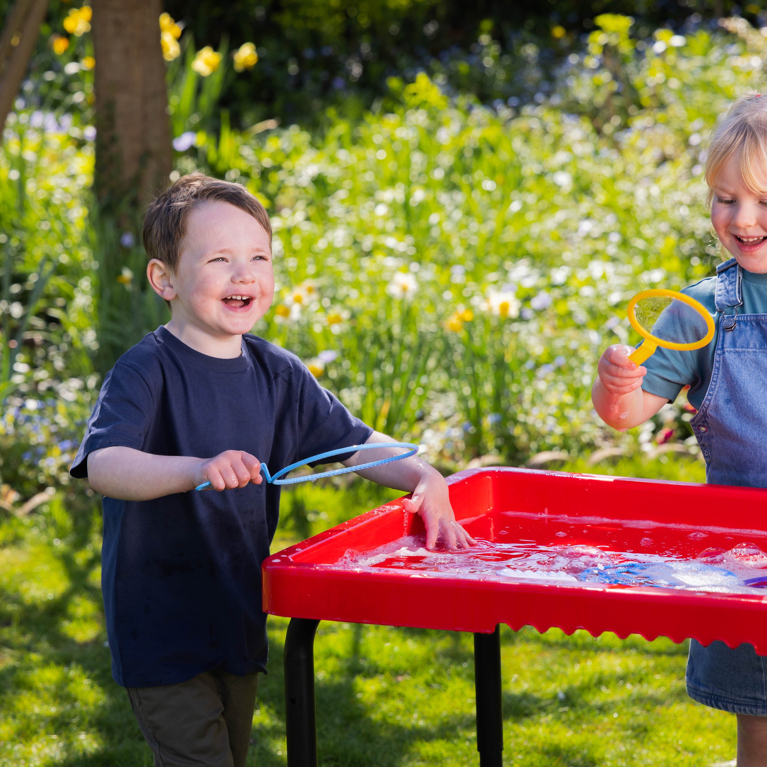 messy activity table for kids