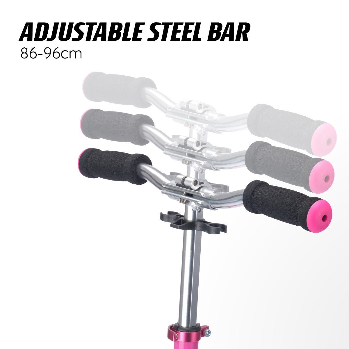 Compact two-wheel pink scooter