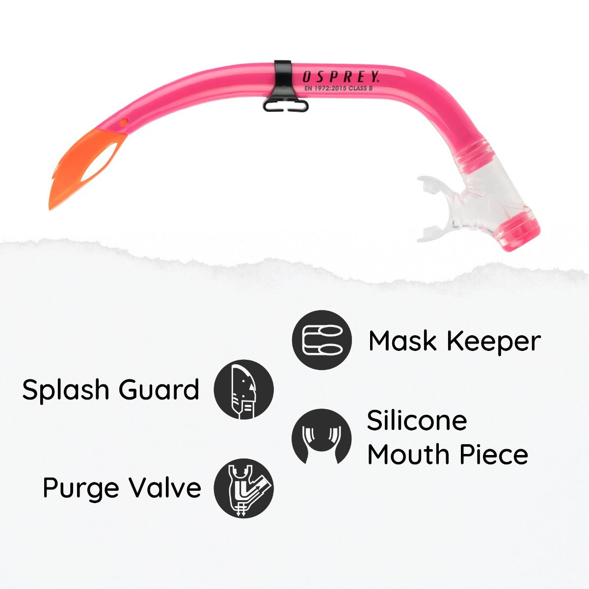 All-in-one snorkel kit for young swimmers