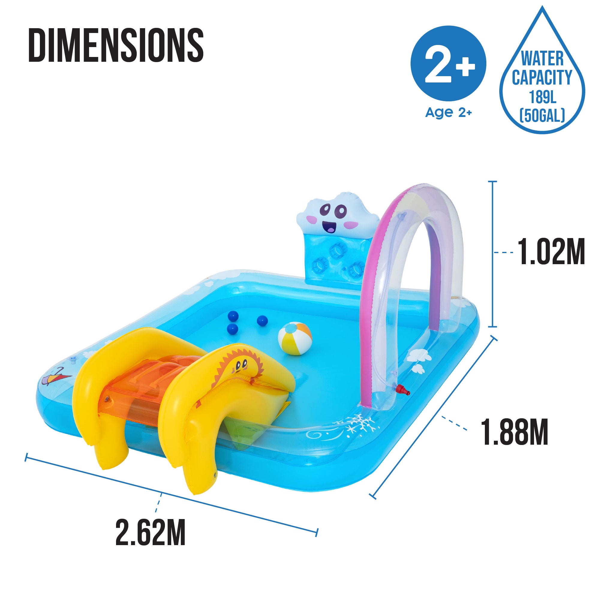 inflatable splash pool