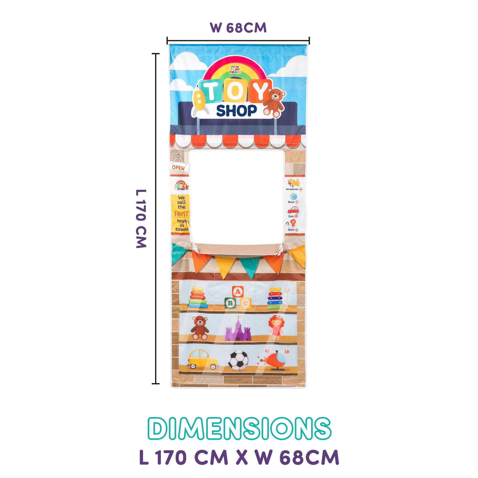 role play curtain fits UK door