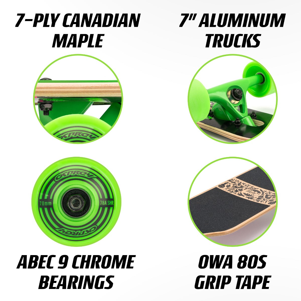 Character deck longboard for kids