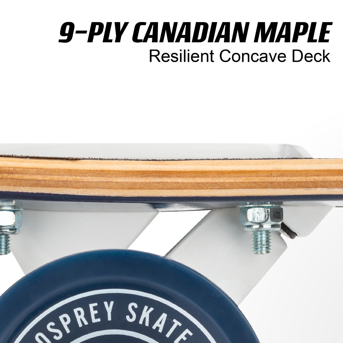 Vibrant sunset deck skateboard