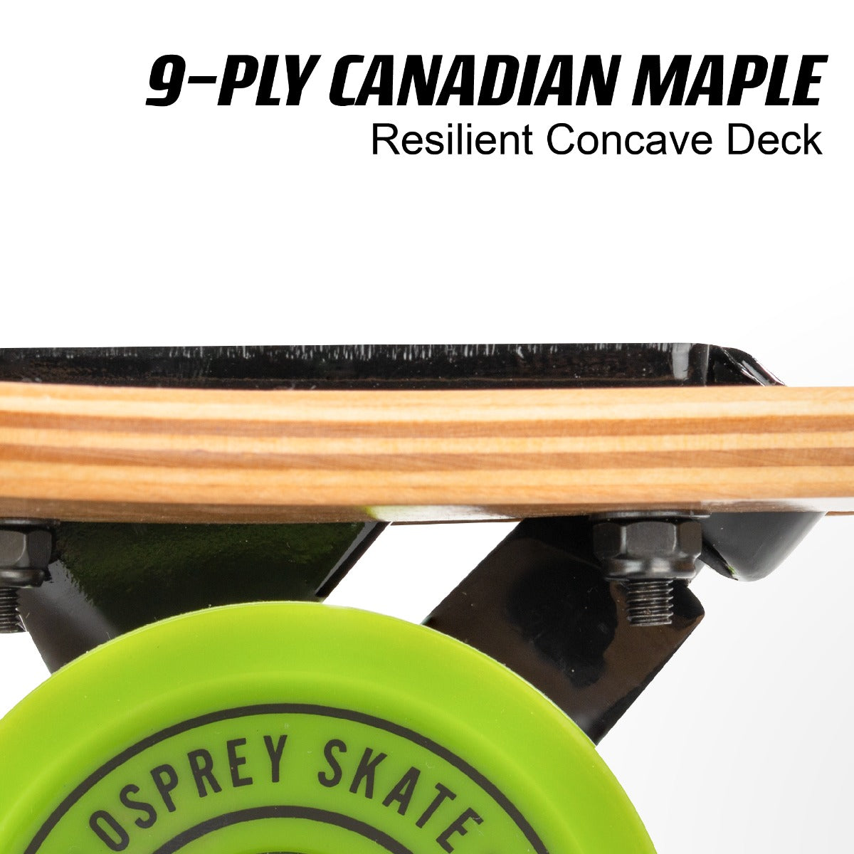 Toyrific wooden skateboard with fade finish