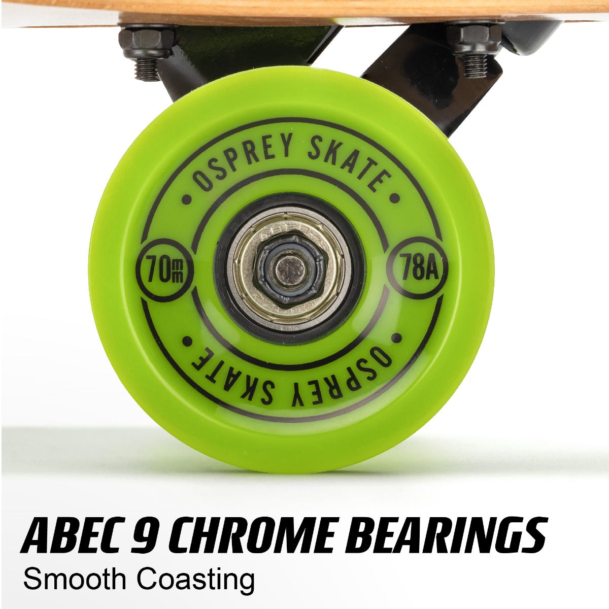 Simple and sleek wood skateboard