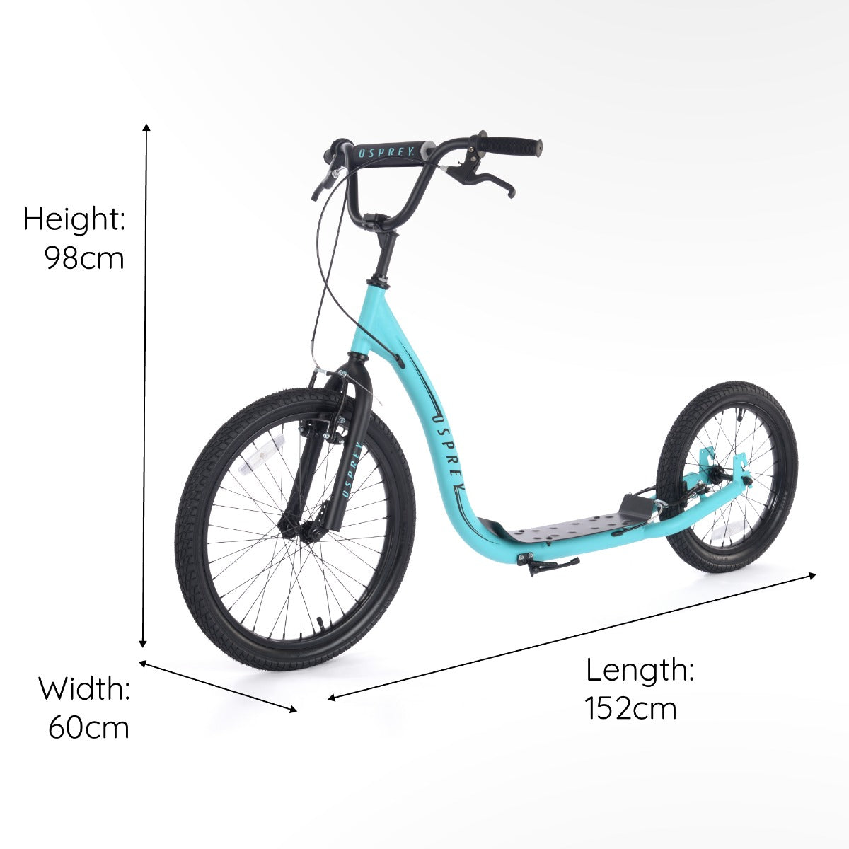 Chunky wheel trick scooter in blue