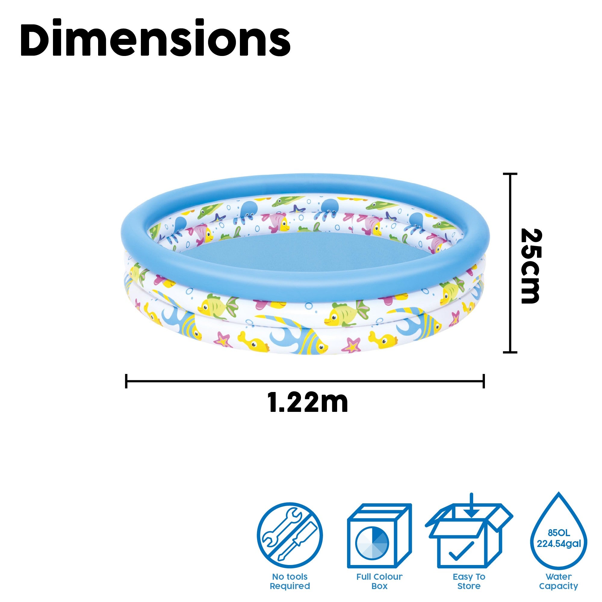 bestway kiddie paddling pool