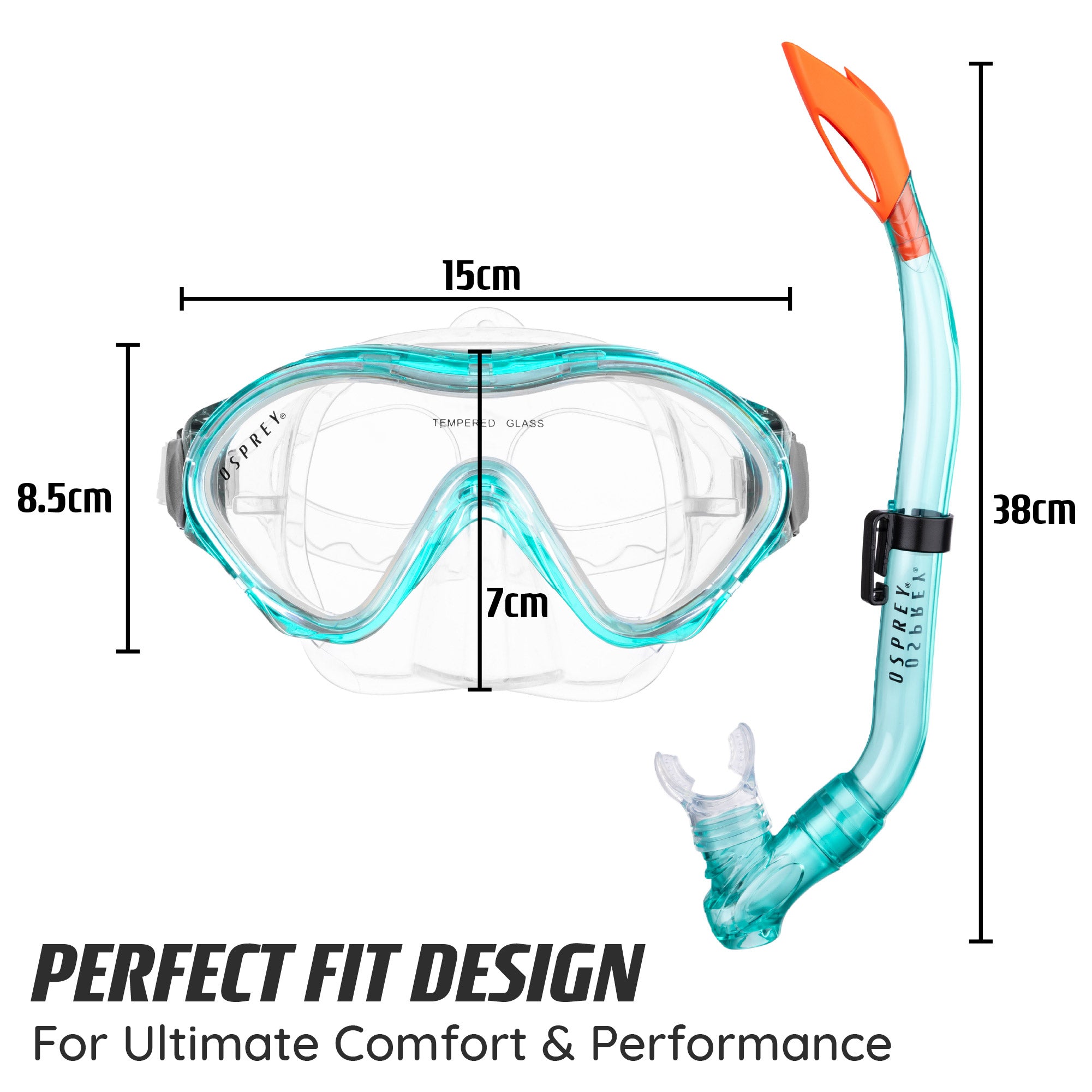 Osprey Junior Snorkel Set - Aqua