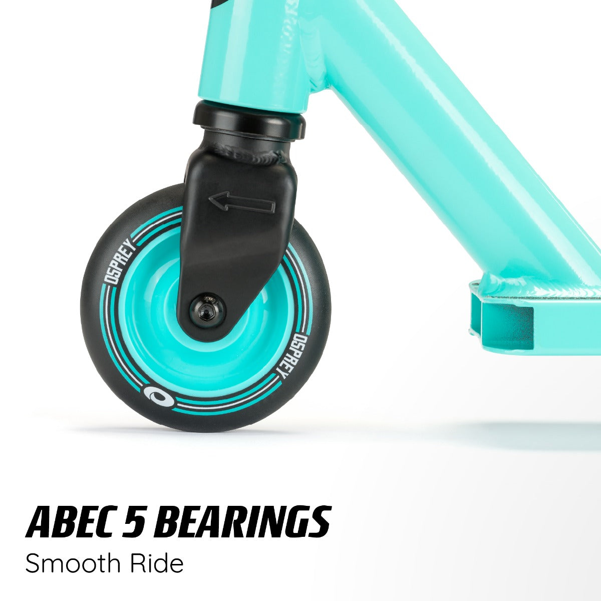 Lightweight kids scooter in teal