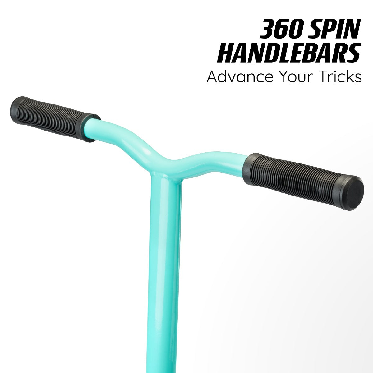 Teal freestyle scooter for stunts