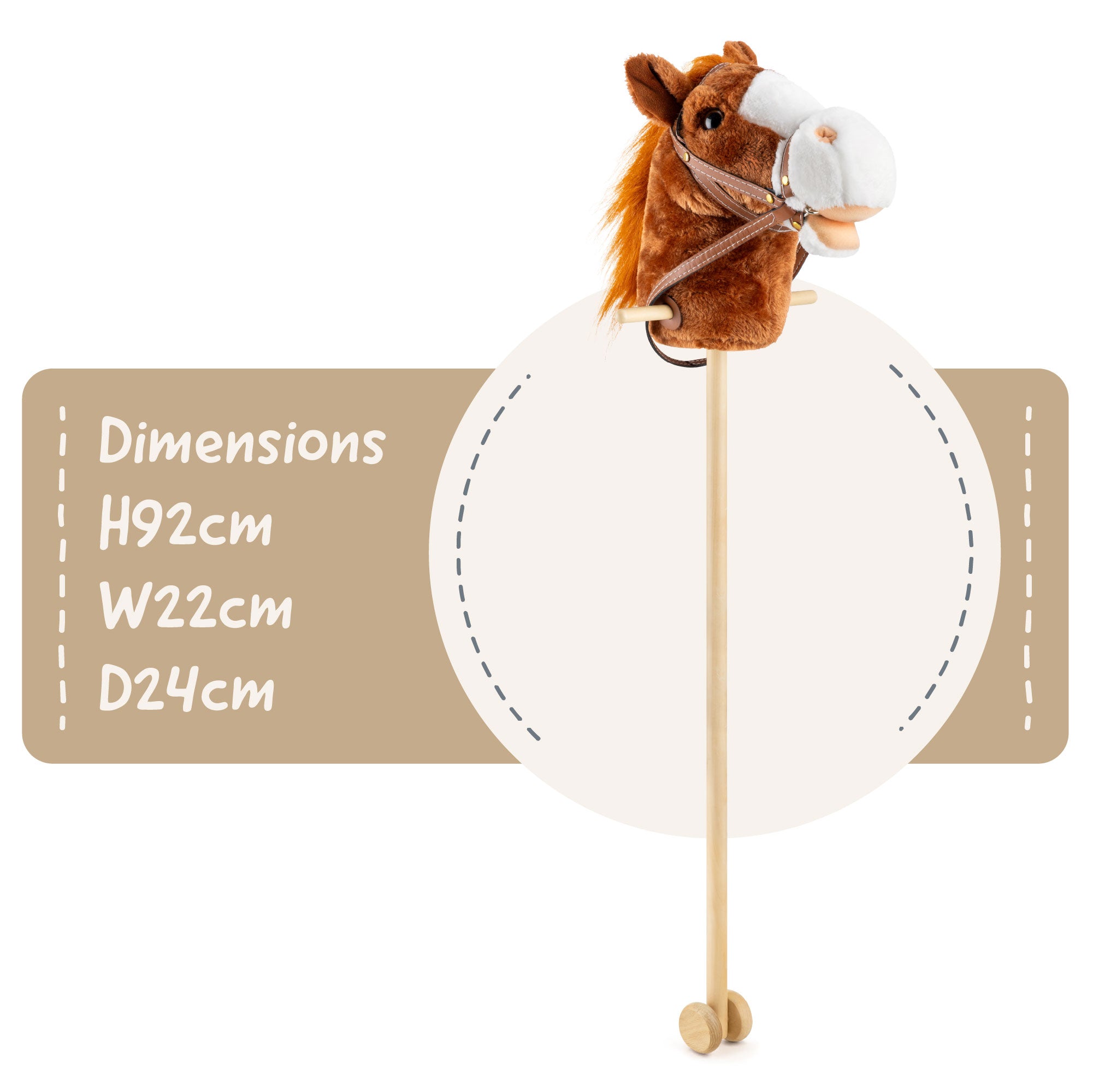 Hobby Horse - Dark Brown