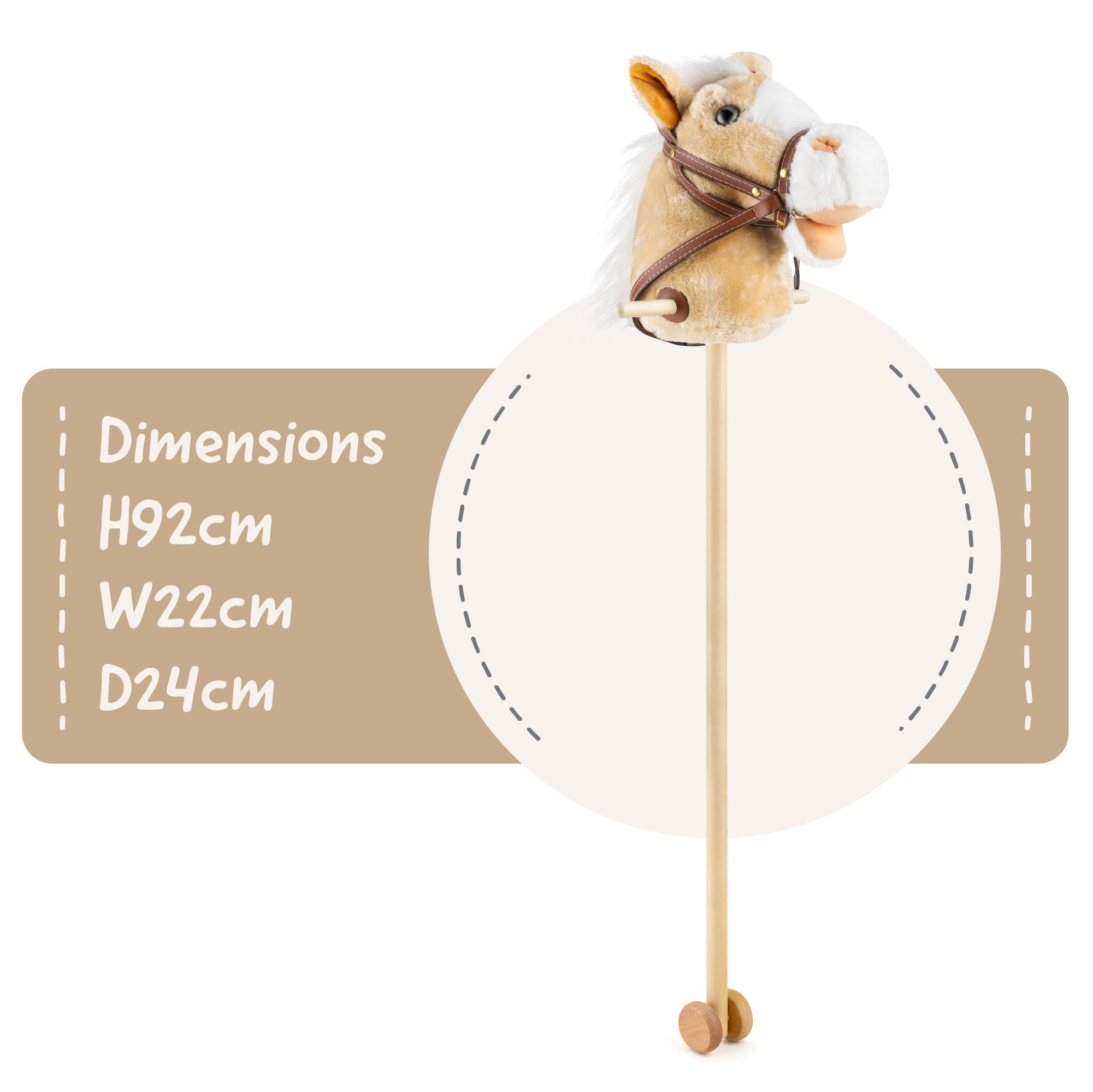 Hobby Horse - Light Brown